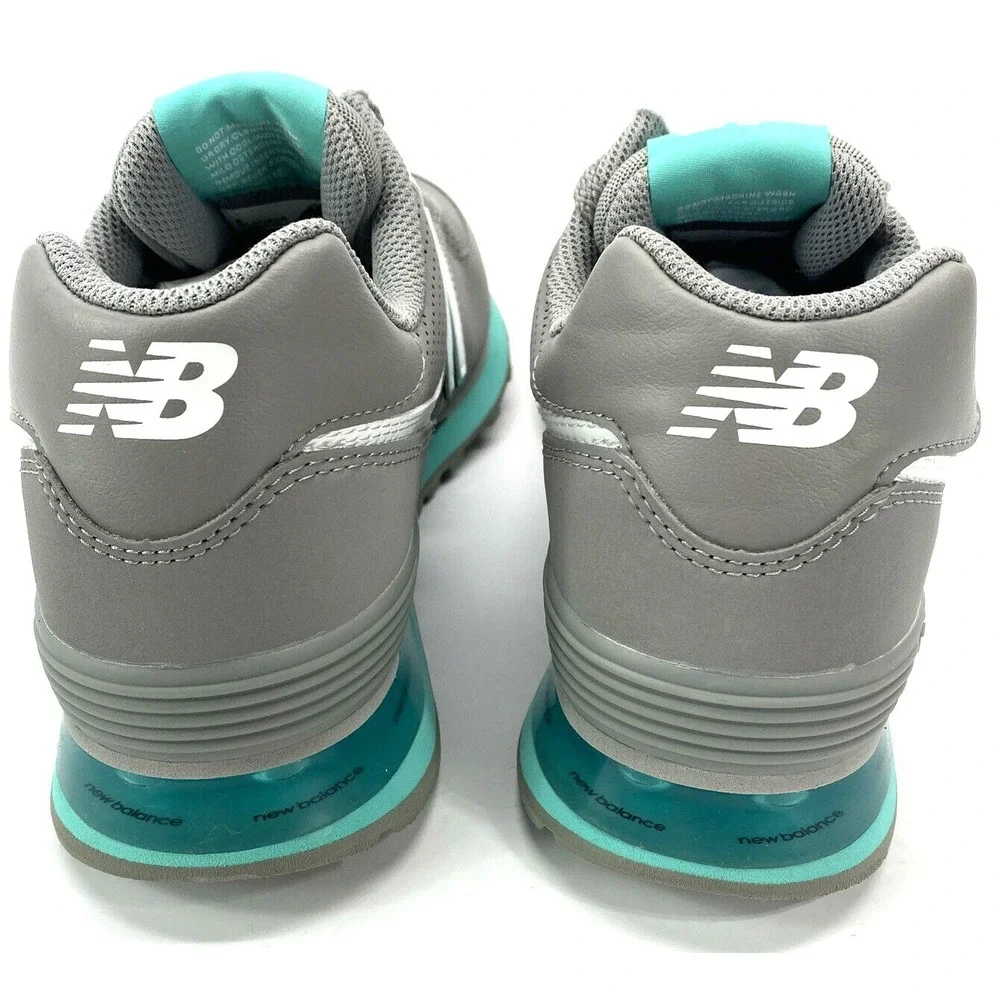 New Balance 574 Womens 11 B Grey Teal Walking Casual Running Shoe WL574EUB - Picture 4 of 5